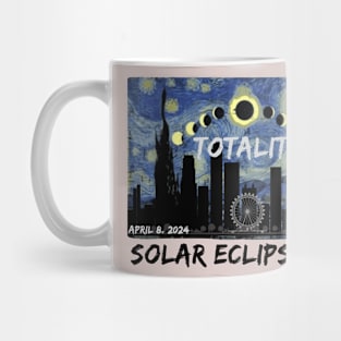 Art Solar Eclipse 2024 Totality April 8 Men Women Kids T-Shirt Mug